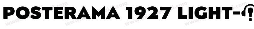 Posterama 1927 Light字体转换